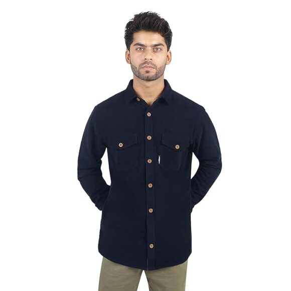 Hero MotoCorp Premium Corduroy Biker Shirt – Classic Style with a Modern Edge