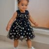Girls' Party Dress with Bow