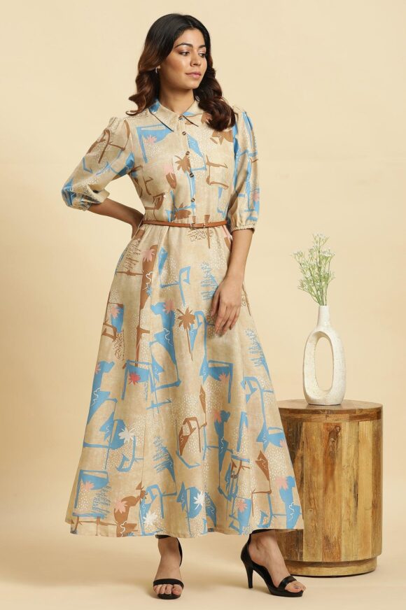 Women’s Maxi Dress with Belt