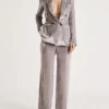 Platinum Velvet Blazer